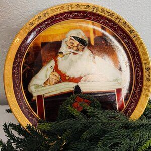 2004 Bradford Exchange Norman Rockwell "Good Boys and Girls" Christmas Plate